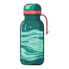 bottle with liquid