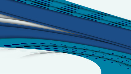 Papercut style background with lines pattern vector illustration