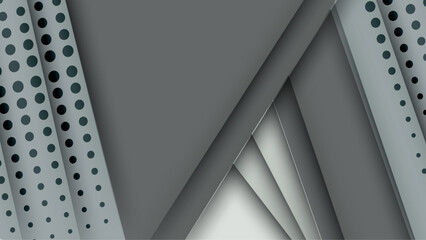 Geometric abstract background in deep grey color