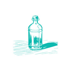 Glass Bottle Vector, vintage essential oils bottles vector, essential oils bottles, Medicine bottles vector.