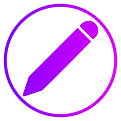 pencil gradient icon