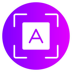 auto focus gradient icon