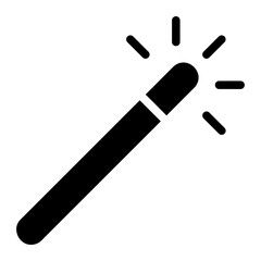magic wand glyph icon