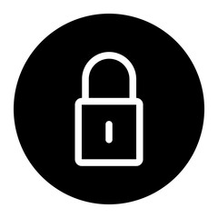 lock glyph icon