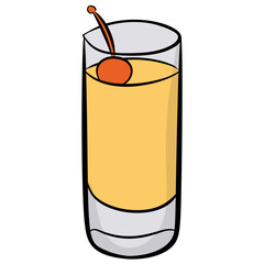 Fruit drink icon design 