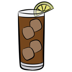 Fruit drink icon design 