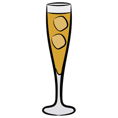 Fruit juice hand drawn icon 