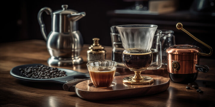A Delightful and Luxurious Coffee Experience, generative ai
