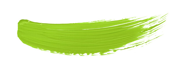 Shiny green brush isolated on transparent background. lime green brush png