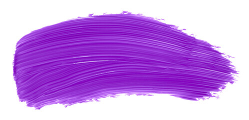 Shiny purple brush watercolor painting isolated on transparent background. watercolor png