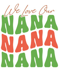 About nana lettering quote design