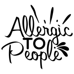 Antisocial typography illustration