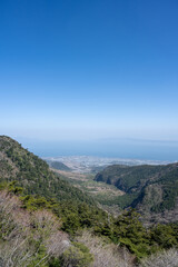 Naklejka premium 仁田峠第一展望所からの眺望