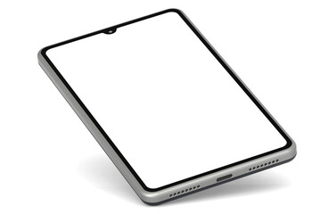 Modern smart phone isolated with white background