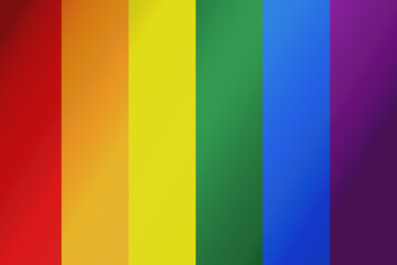 LGBTQ rainbow flag with vertical color column
