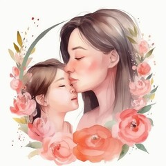 Obraz na płótnie Canvas Mother’s day with generative ai