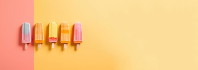 popsicle dessert summer with Generative AI