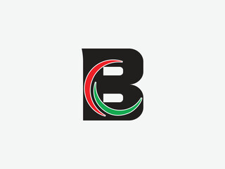 B latter logo  make with vector.