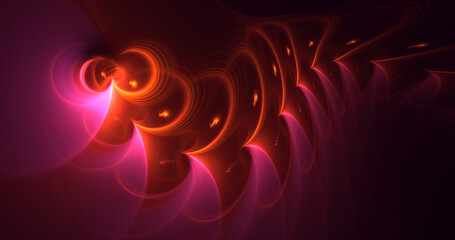 3D rendering abstract fantasy light fractal background