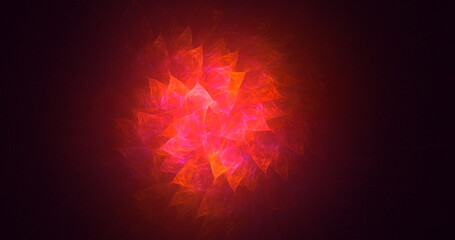 3D rendering abstract technology fractal background