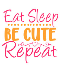 Baby typography illustration