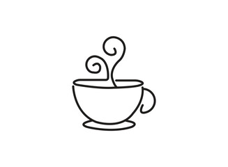coffee cup icon make with vector