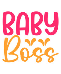 Baby isolated typography design