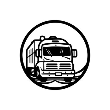 Transportation van logo design captures the spirit of movement and progress, perfect for logistics and transportation-related brands.