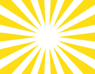 集中線　余白　スペース　シンプル　オレンジ　黄色