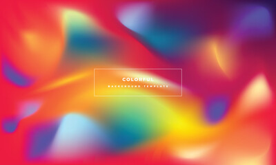 Colorful gradient mesh background template copy space. Abstract colour gradation design for poster, banner, or landing page