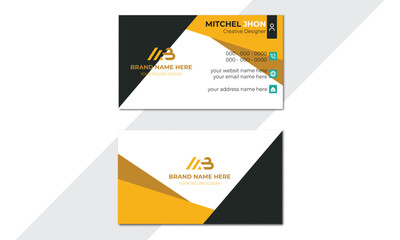 Visiting card vector illustration design for business and personal use with a modern card design company logo