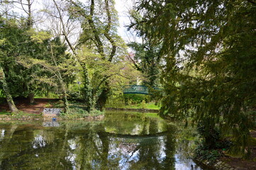 Park in Spring in the Town Aachen, North Rhine - Westphalia