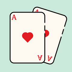 playing cards icon, vector illustration.