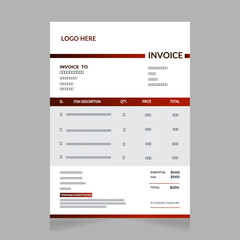 Invoice design.