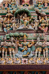 Fototapeta na wymiar Entrance of Sri Thendayuthapani Temple - Singapore
