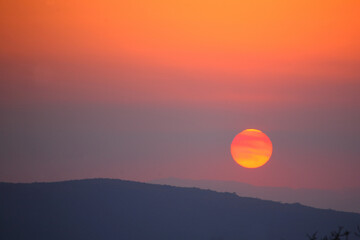 Fototapeta premium Sonnenuntergang - Krüger Park - Südafrika / Sundown - Kruger Park - South Africa /
