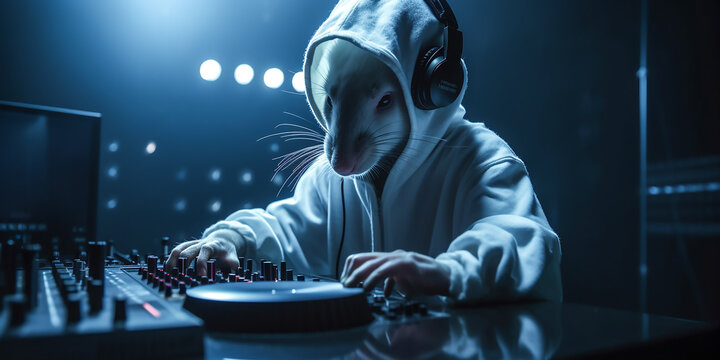 Ratte als DJ KI