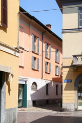 Fototapeta na wymiar Pavia city panorama landscape street streets architecture art history culture