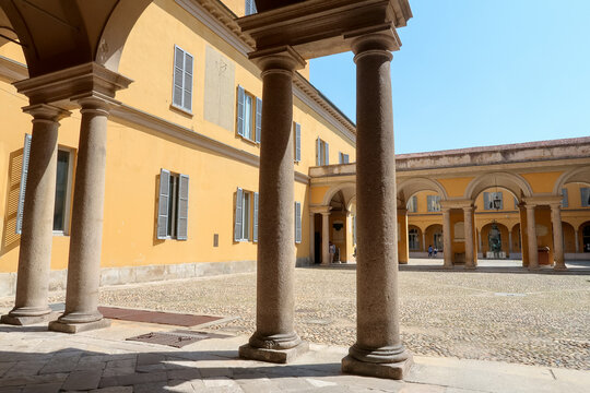 Pavia university study students historic building interior art history culture