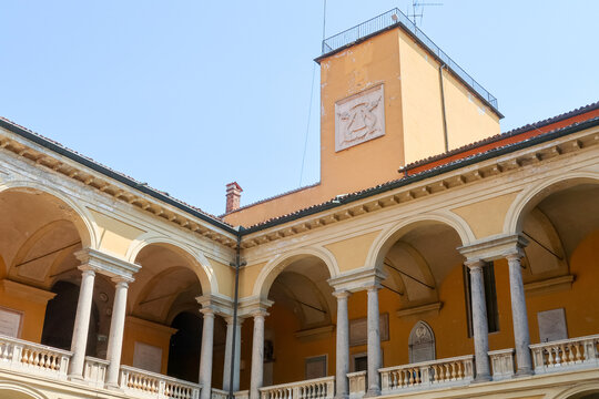 Pavia university study students historic building interior art history culture