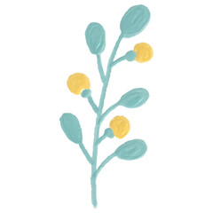 Yellow flower icon