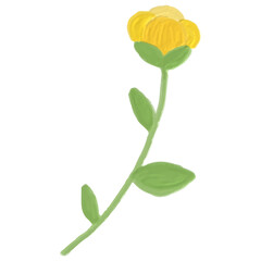 Yellow flower icon