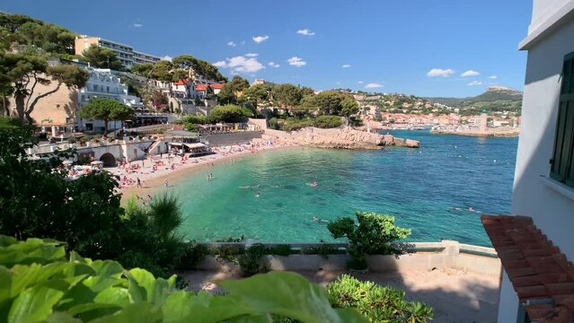 Cassis town beach summer France