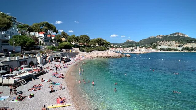 Cassis beach summer France