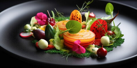 Vegetarisches Gourmet Essen KI