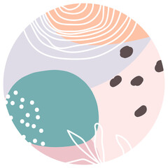 Pastel abstract circle background