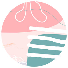 Pastel abstract circle background