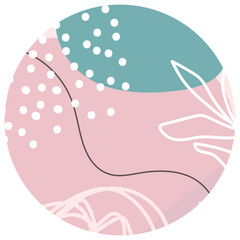 Pastel abstract circle background