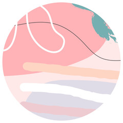 Pastel abstract circle background