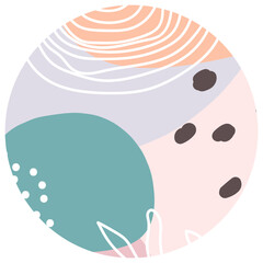 Pastel abstract circle background